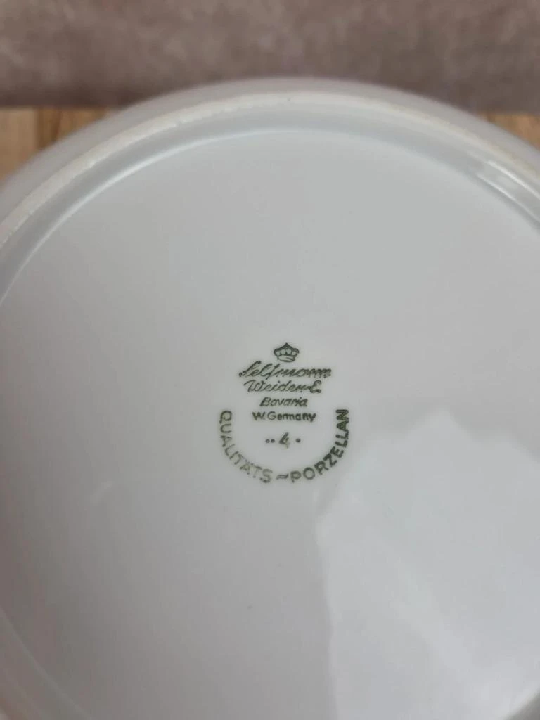 Ensaladera Seltmann Weiden Bavaria Theresia roja – Porcelana alemana vintage – photo 8
